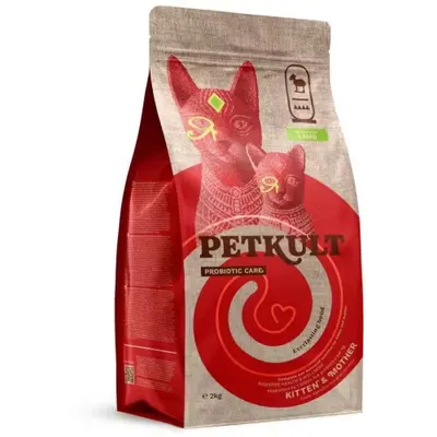 Hrana Uscata Petkult Probiotic Care Kitten & Mother Fresh Pisici, Miel Proaspat, 2 kg