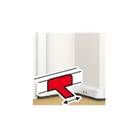Floor duct junction - pentru capac flexibil snap-on DLP trunking - alb