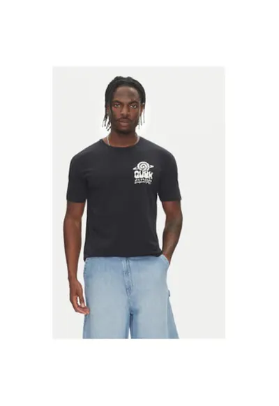 Tricou barbati EQYZT08053 - Bumbac - Negru - Negru