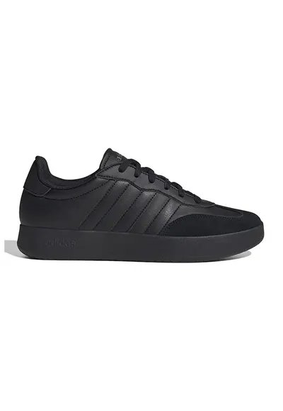 Pantofi sport din piele ecologica cu insertii din piele intoarsa Barreda - Negru