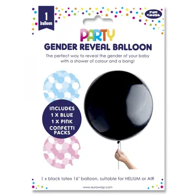 Balon confetti dezvăluirea sexului bebelușului 40cm