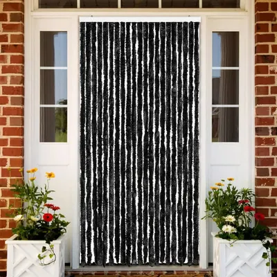 Gossi perdea pentru insecte, antracit, 90x200 cm, chenille