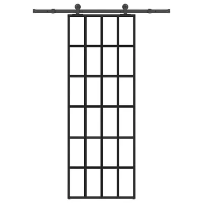 Gossi usa glisanta cu set feronerie, 76x205 cm, sticla esg/aluminiu
