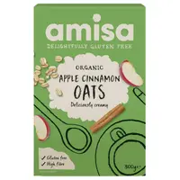 Porridge din ovaz cu mar si scortisoara bio 300g Amisa