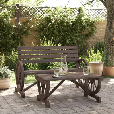 Gossi set mobilier de gradina, 2 piese, lemn masiv de brad