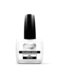 Gel Top Coat Pentru Unghii Luciu Intens și Protecție, Farmec Tratament Expert, 11 Ml