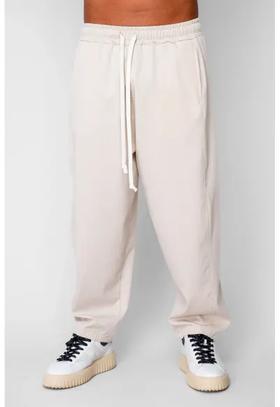 Pantaloni lungi drepti Oversized Beige 20251
