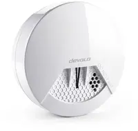 Senzor de fum devolo - 09890, Z-Wave, alb
