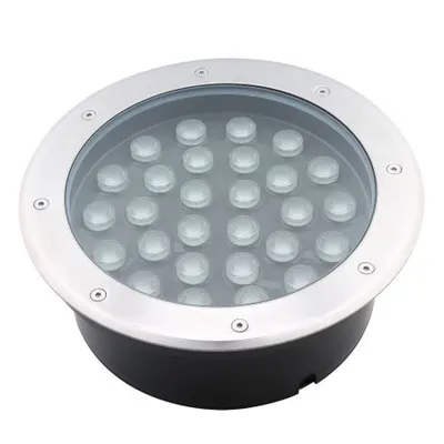 Spot pardoseala din inox LED 27W lumina calda