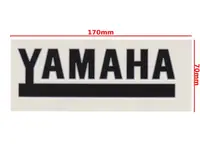 Autocolant Yamaha, culoare negru