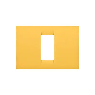 Placa ornament Virna - tehnopolimer gloss finish - 1 modul- CORN YELLOW - SYSTEM