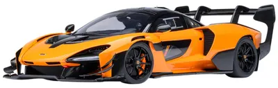 Model colecționar AUTOart Modern: Automobile - McLaren Senna GTR (Orange) 2019 (composite model) (2 opening)