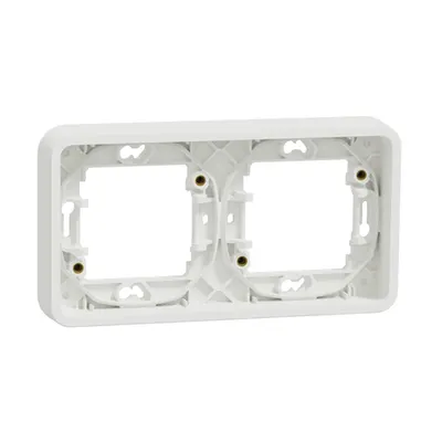 Mureva Styl - rama fixare - doua module - hsauizontal - alb