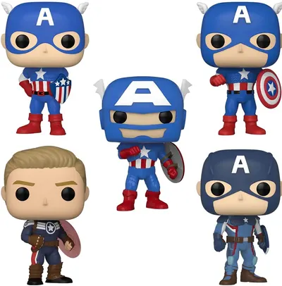 Set figurine Funko POP! Marvel: Captain America - Through The Ages
