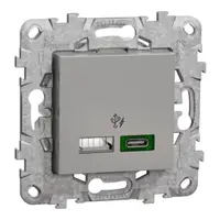 Noua Unica, Incarcator rapid USB dublu A+C 45W, aluminiu