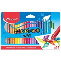 Creioane cerate Color'Peps, 24culori, Maped