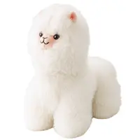Jucărie de pluș Lean Toys - Lama, 40 cm, alb