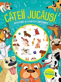 Cățeii jucăuși - stickere pufoase - Paperback