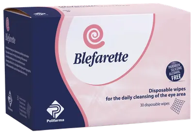 Servetele de unica folosinta pentru curatarea zilnica a zonei ochilor Blefarette, 30 bucati, NaturPharma