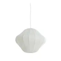 Lustră crem cu abajur textil ø 10 cm Sukau – Light & Living