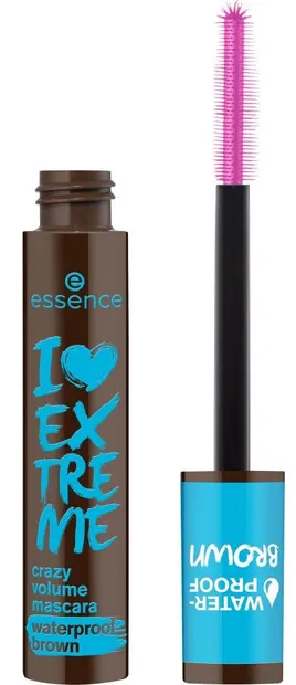 Essence Rimel rezistent la apă pentru volum I Love Extreme Crazy Volume, 01 Cozy Brown, 12 ml