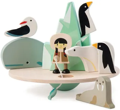 Tender Leaf Toys - Joc de echilibru din lemn Polar Island