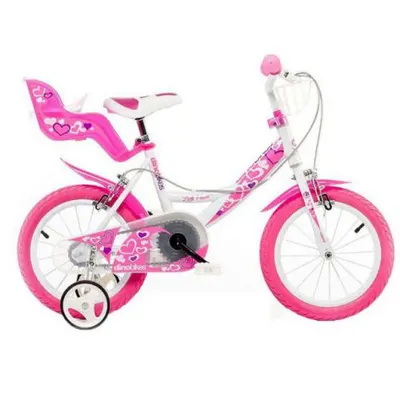 Bicicleta copii 3-5 ani, 14 inch, Dino Bikes DB144RN 05LH