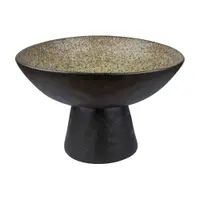 Bol negru/bej din gresie ø 31,5 cm By Hand – Mette Ditmer Denmark