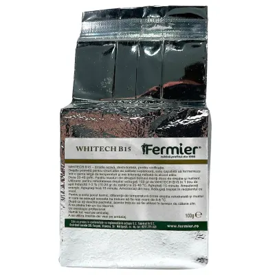 Vinoferm Whitech 100 gr, drojdie speciala pentru vin alb superior, Essedielle, imbunatateste aromele naturale tipice soiului de strugure, poate fi folosita si pentru refermentare si fermentatii la temperaturi scazute - Default Title