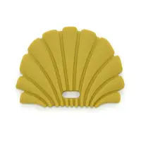 O.B Designs Shell Teether jucărie pentru dentiție Gold 3m+ 1 buc
