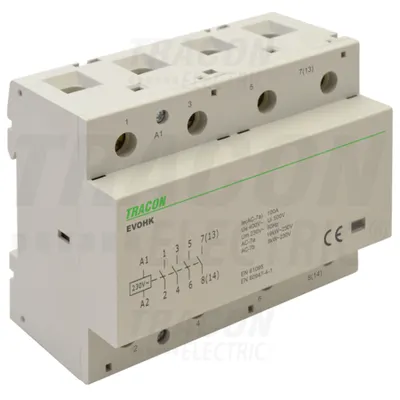 Contactor modular deinstalatii EVOHK4-100 230V, 50Hz, 4 Mod, 4×NO, AC1/AC7a, 100A