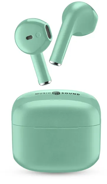 Căști wireless Cellularline - Music Sound Swag, TWS, verde