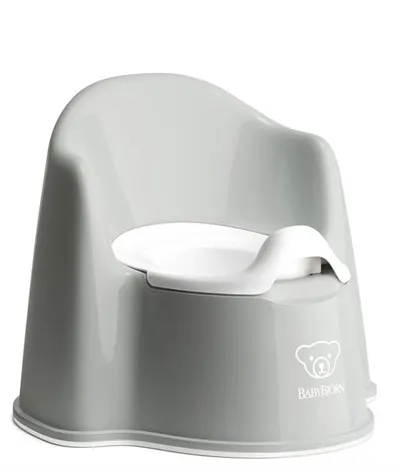Olita cu protectie spate Potty Chair Grey White