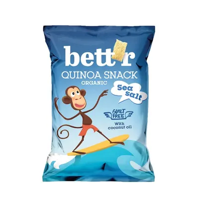 Quinoa snack cu sare de mare bio 50g Bettr