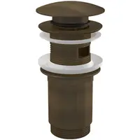 Ventil lavoar bronz antichizat click-clack cu preaplin si dop mare Alcadrain A392ANTIC