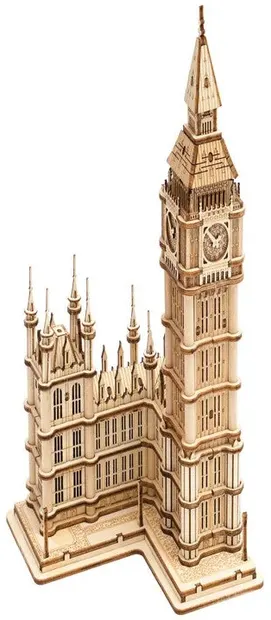 Puzzle 3D din lemn Robo Time din 220 de piese - Big Ben