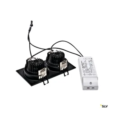 NEW TRIA2 DL SQ.Set 2x6W WWnegru3000K, 38°