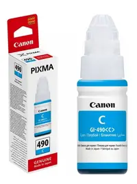 Sticlă cu cerneală Canon - GI-490 C, pentru PIXMA G1400/G2400/G3400, Cyan