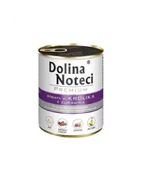 DOLINA NOTECI Premium Mix cod și broccoli și iepure cu merișoare 24x800 g conserve câini