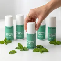 Pachet VEDETĂ Deodorant natural roll-on Mentă 4+1 CADOU | Terralura