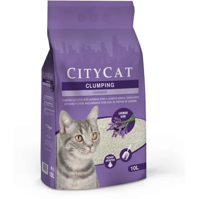 Nisip pentru pisici City Cat Clumping Lavender 10L/8,5 kg