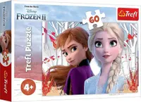 Puzzle Trefl din 60 de piese - Lumea fermecata a Annei si Elsei