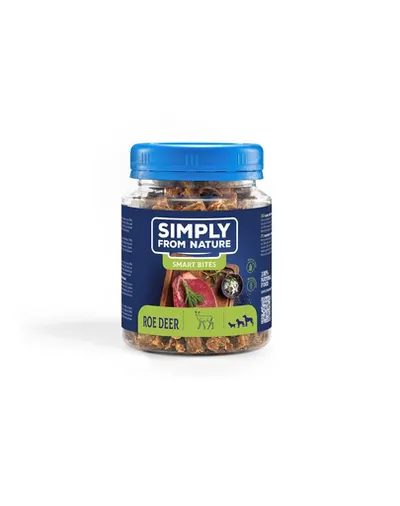 SIMPLY FROM NATURE Smart Bites Snack dresaj caini, din caprioara 130 g