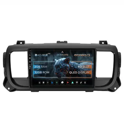 Navigatie Toyota Proace (2016+), Android, E-Octacore 2GB RAM + 32GB ROM, 9 Inch - AD-BGE9002+AD-BGRKIT065V2