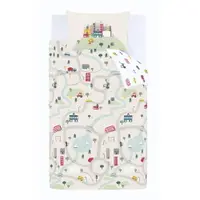 Lenjerie de pat pentru copii alb-bej din bumbac pentru pătuț 120x150 cm Transport – Bianca
