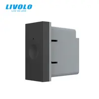 Modul intrerupator simplu tactil, 1M, Protocol Zigbee Negru