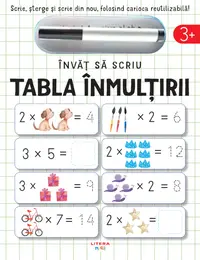 Invat sa scriu, Tabla inmultirii, Scrie, Sterge si rescrie, folosind carioca reutilizabila, Reeditare, John Poitier