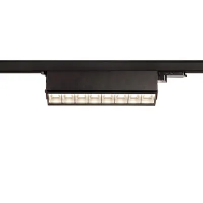 Iluminat decorativ pe sina, Traseele MOVE vaz, negru 3 ~ SIGHT MOVE sistem 3 faze lumina neagra 4000K