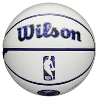 Minge de baschet Wilson - NBA Team Pixel Basketball Los Angeles Lakers, mărimea 7, albă