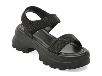 Sandale GRYXX negre, 57117, din material textil